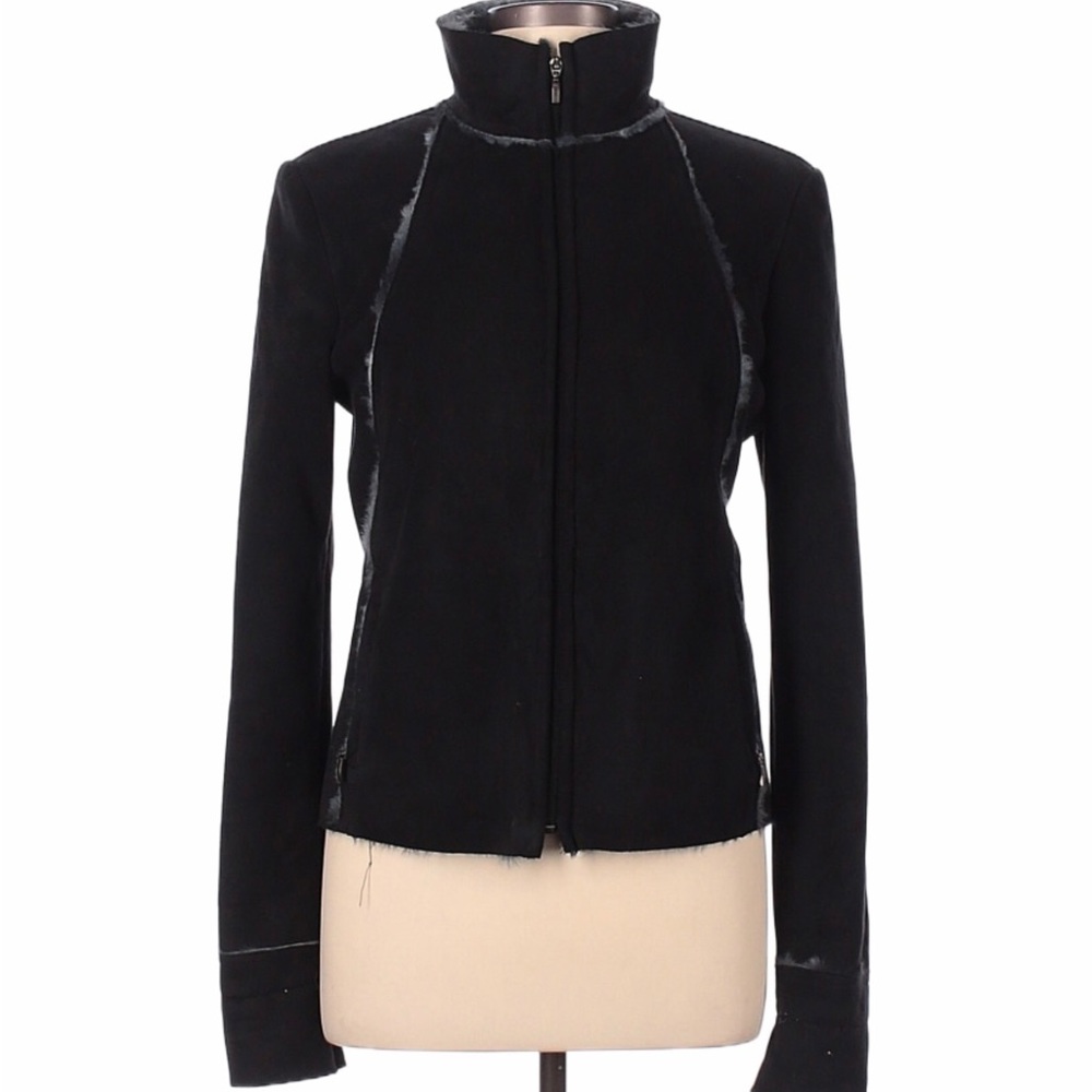 FAL made in Italy Vintage Microsuede Fur lined Jacket M/L